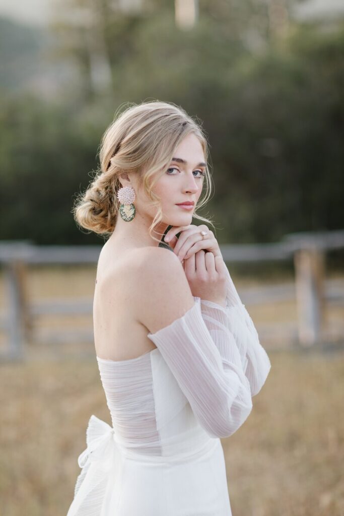 stunning bride at her summer wedding in Jackson Hole