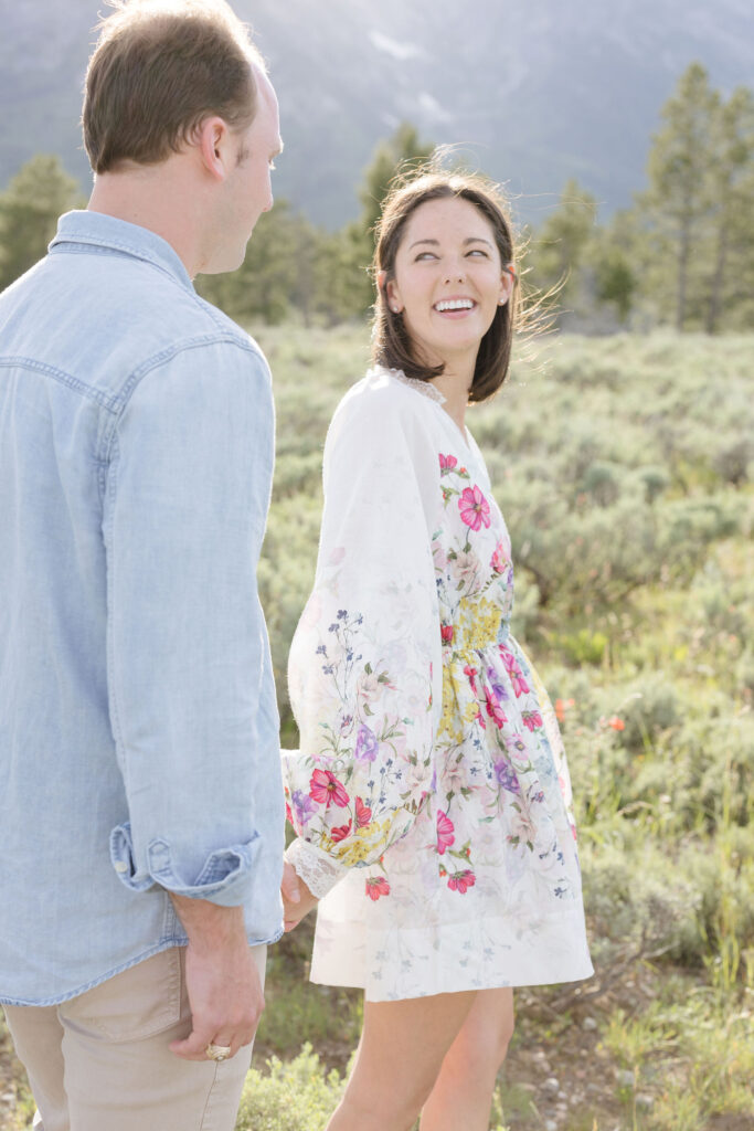 Couple takes engagement photos in GTNP