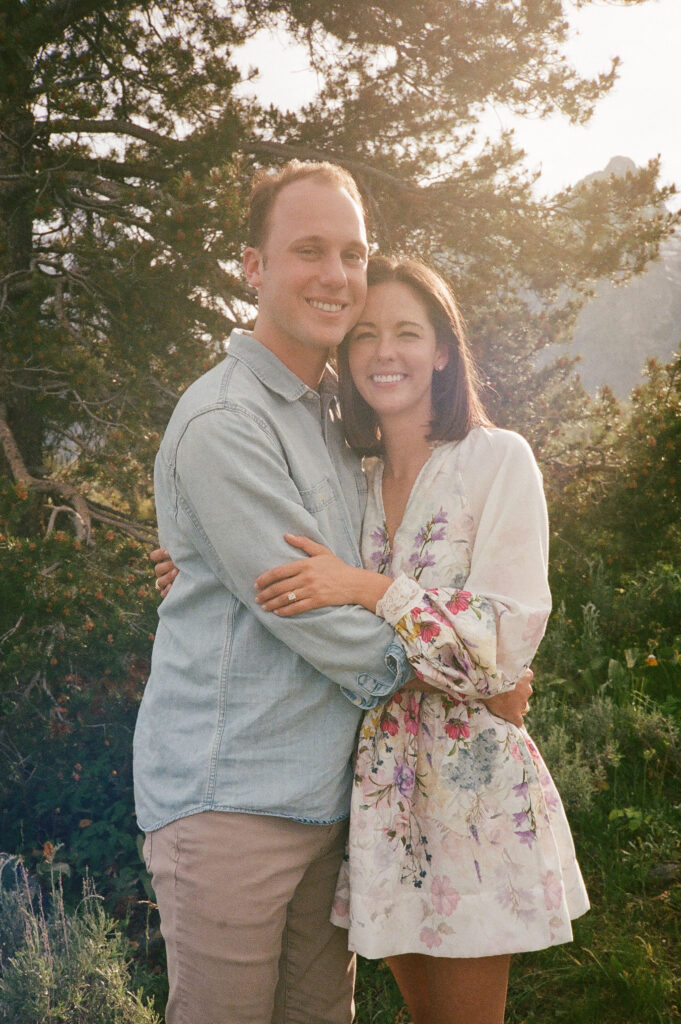 Engagement photos in GTNP on film