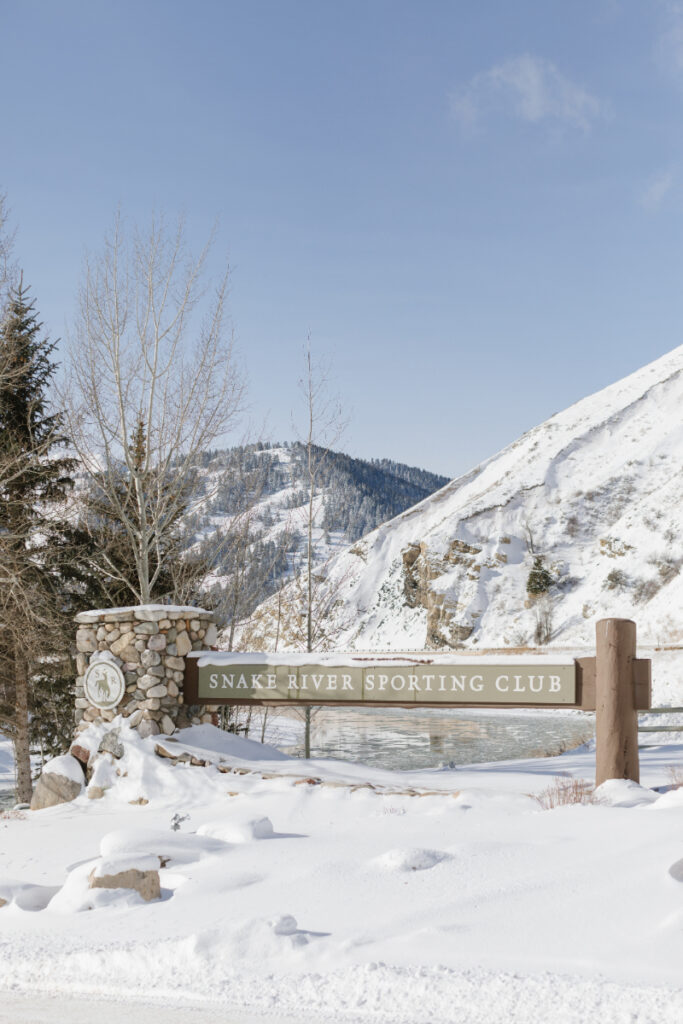 Snake River Sporting Club sign showcasing venues for small weddings.
